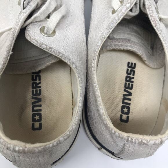 Converse All Stars CAS Crackled iridescent Leather Sneakers Shoes womens 7.5 - Picture 7 of 14